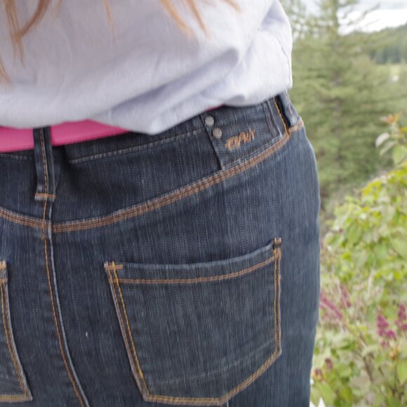 Dark New Esprit Ladies Denim Jean Skirt # 94107 - Picture 4 of 6